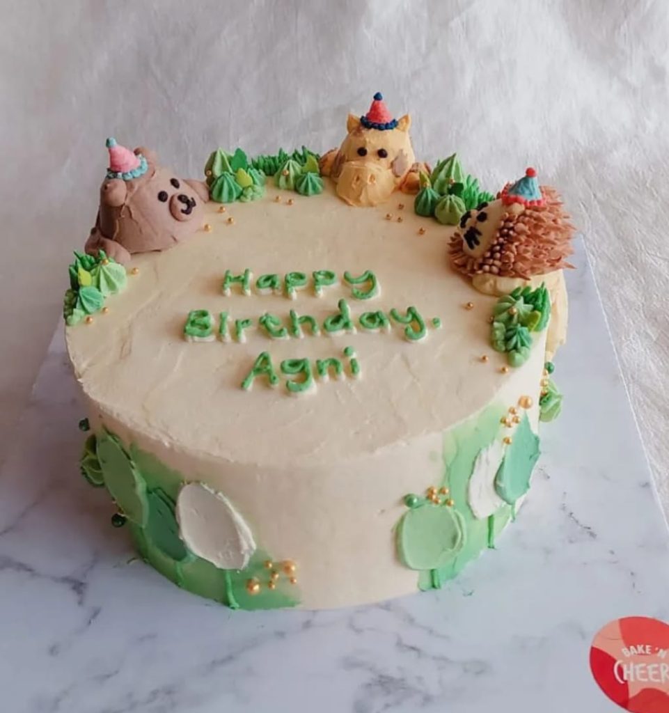Birthday Cake Animal Theme - Bake n Cheers Bekasi