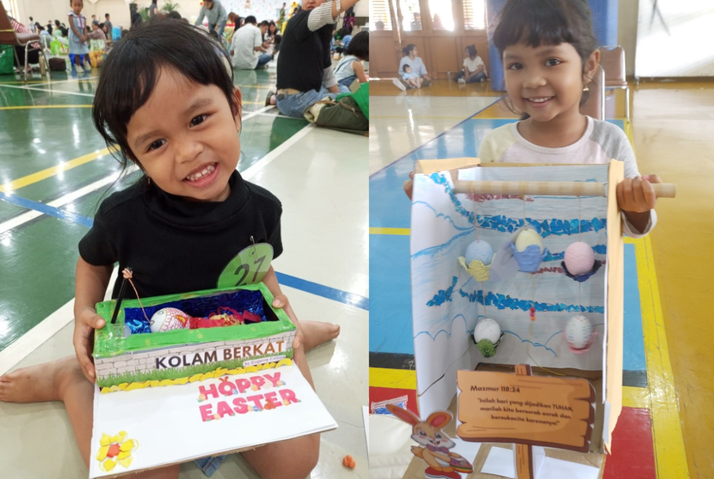 Kreasi lomba paskah dari kulit telur