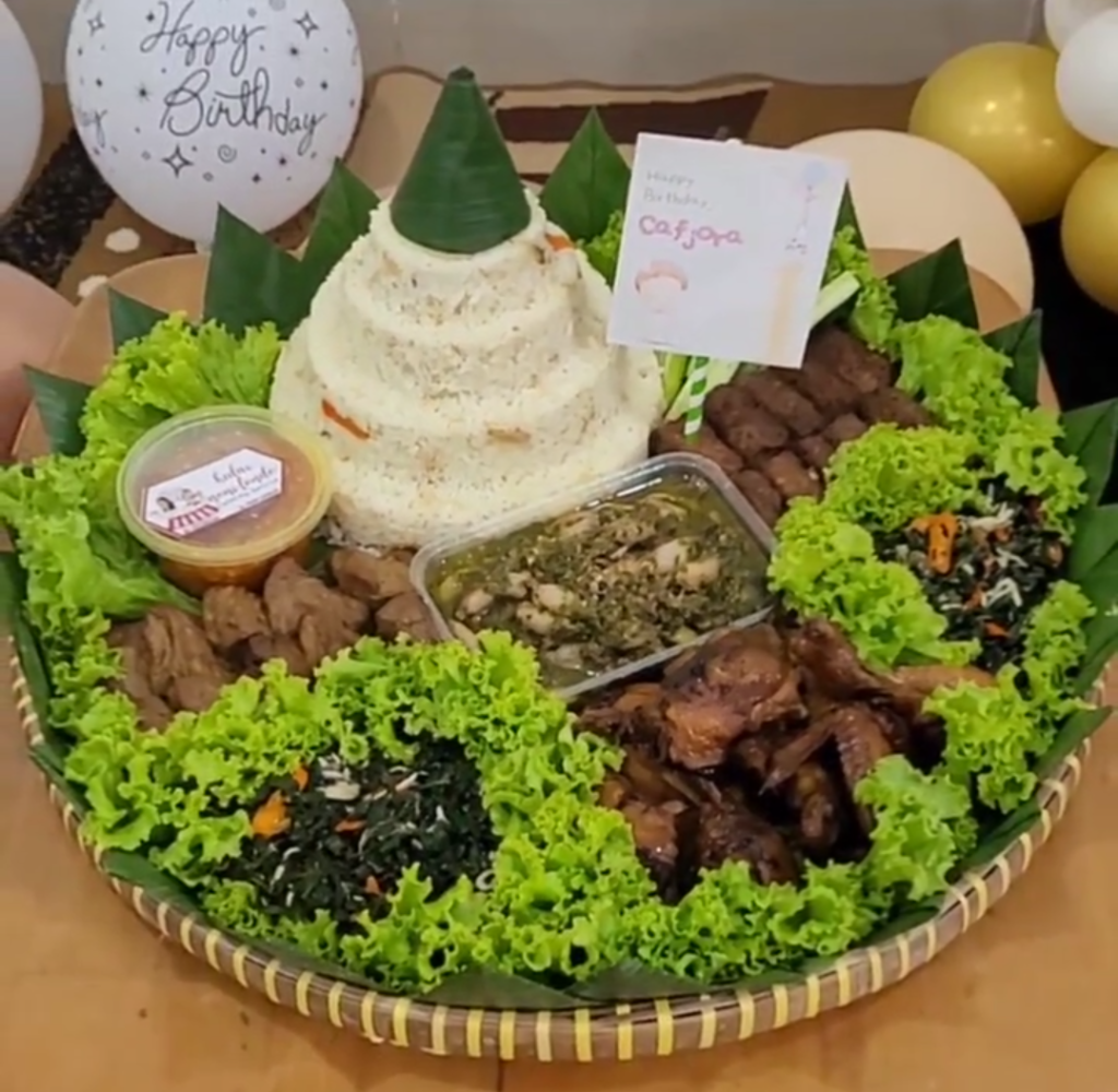 Tumpeng ulang tahun, Bekasi